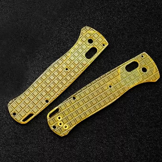 2-Piece Pair Custom PEI Scales Replacement Fits for Bugout 535 CNC Premium Ultem Handle Patch