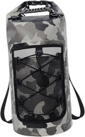 Waterproof Dry Bag Backpack Lightweight Storage Bag Mesh Pocket Reflective Strip Comfortable Handle Suitable for Boating Kayaking Fishing Raft