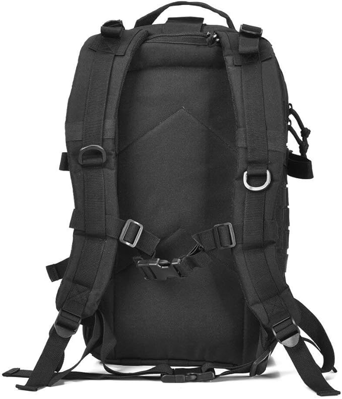 REEBOW GEAR Military Tactical Backpack for Men Large 34L Army 3 Day Assault Pack Molle Bag Backpacks (34L Black)