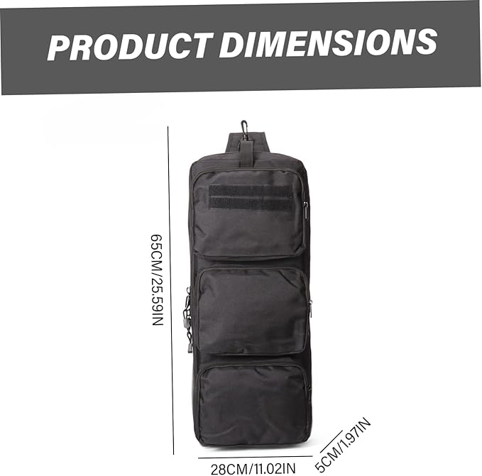 Rifle Bag Foldable Rifle Bag Portable Zipper Sling for Men Lightweight Nylon Backpack with Adjustable Strap Army Backpack for Outdoor Hunting