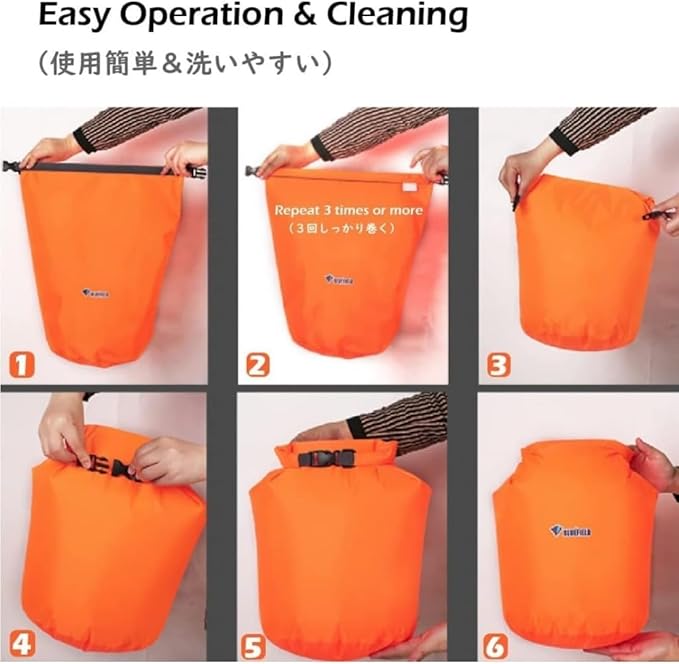 GAORUIFENG Dry Bag Drum Type Pool Bag Waterproof Bag Waterproof Bag Emergency Bag Staff Bag 10L 20L 40L