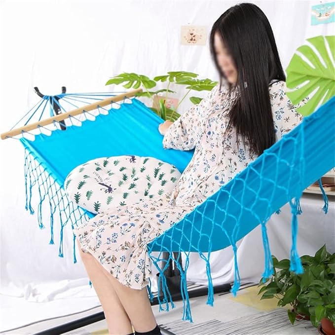 Portable Hammock Portable Hammock Canvas sagge lace Comfortable Folding Hammock Swing for Backpacking Beach