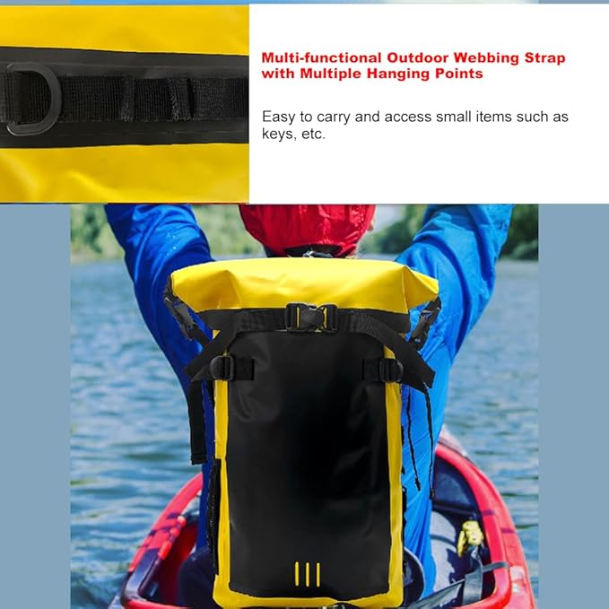 30L Fishing Backpack Dry Bags Waterproof Backpack Outdoor Rucksack for River Tracing - Swimming Drifting