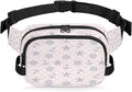 Sketch Starfish Scales Waterproof Fanny Pack for Women Men Adjustable Waist Bag with Double Zipper Pockets Lightweight Square Hip Pack for Running Travel Hiking Workout Cycling