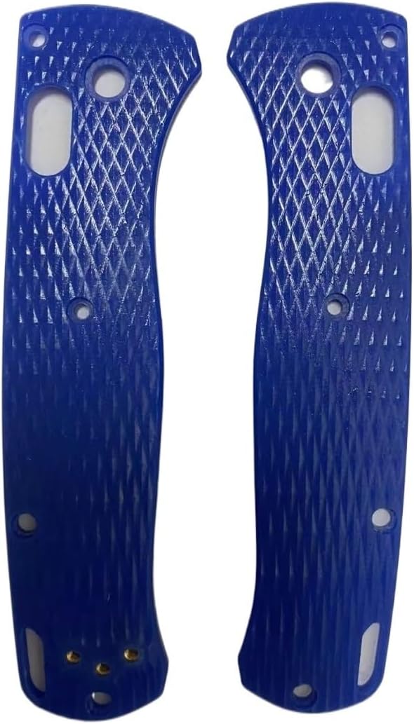 1 Pair Custom G10 Scales Handle Fits for Bugout 535 DIY Making Accessory(Blue)