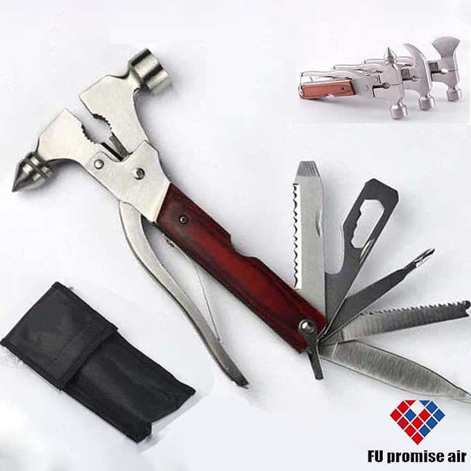 Stainless Steel Multipurpose Tool Kit Portable &amp Heavy Duty Light Weight &amp Durable Pocket Multi Tool Kit Suitable as Camping Multitool Emergency Pocket Tools