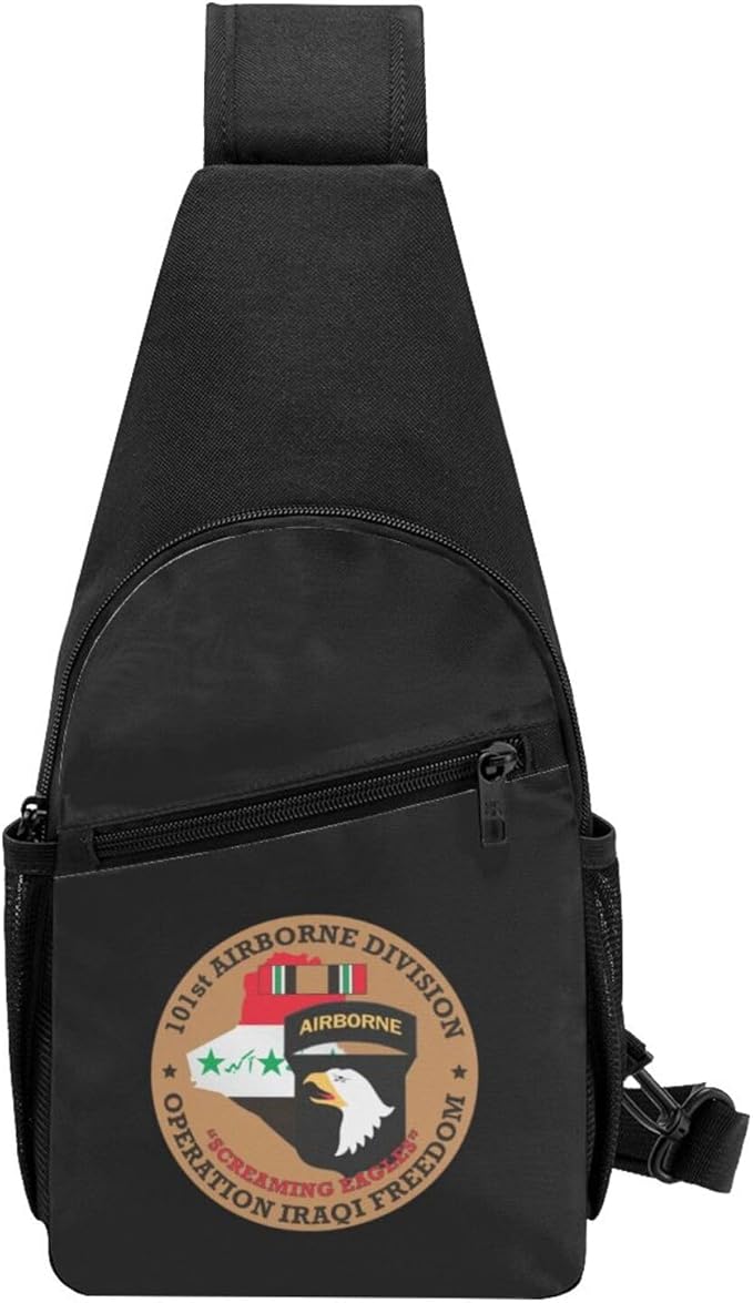 101st Airborne Division OIF Chest Pack Leisure Shoulder Crossbody Chest Bag