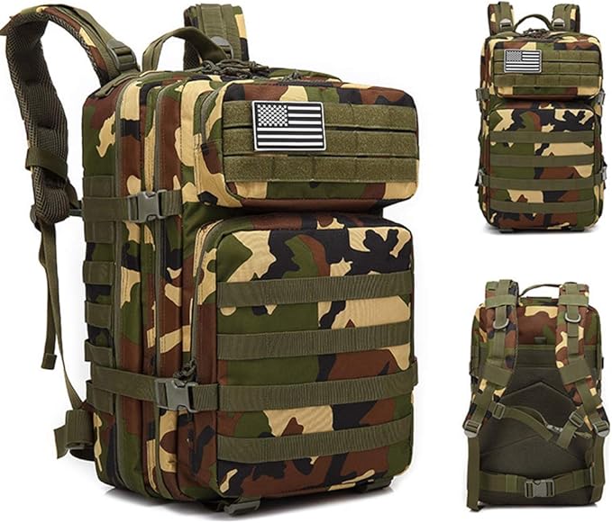 45L Military Backpack Tactica Rucksack Outdoor Assault Pack Hiking Travel Rucksacks