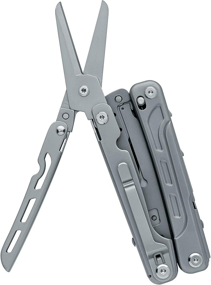 BlackFox BF-206 Fortitude Multi Tool 17-in-1 Stainless Steel EDC Pocket Knife with Nylon Sheath Compact Outdoor Gear for Camping Hiking Survival Everyday Carry