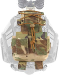 Tactical Battery Pouch Helmet Battery Pack Case Storage/Counterweight Bag Removable Elastic Pouch For FAST/MICH MK/AF Helmet (Multicam)