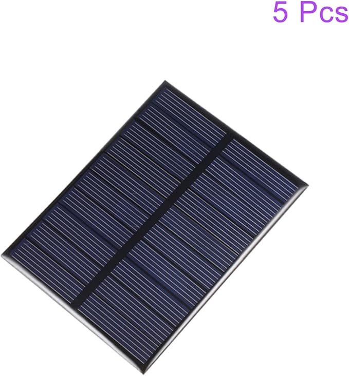 DMiotech 5 Pack 5V 1.2W 110mm x 69mm Mini Solar Panel Cell for DIY Electric Power Project