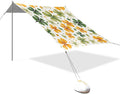 St Patrick's Clovers Green Orange Beach Tent Sun Shelter Set UPF50+ UV Protection 10.5 x 9.19 FT Camping Shade Canopy with Sandbags Sand Anchors Carrying Bag and Others