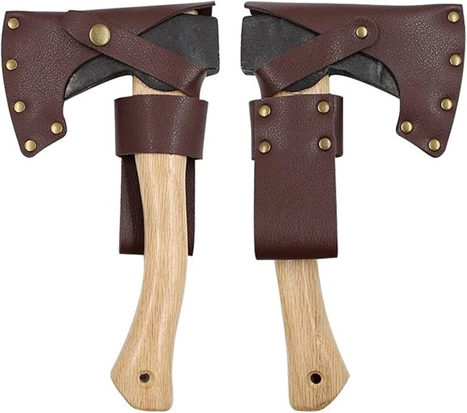 Hatchet Sheath 1set Head Cover Leather Hatchet Sheath Holster Axe Protective Case for Hiking Camping Outdoor Tools