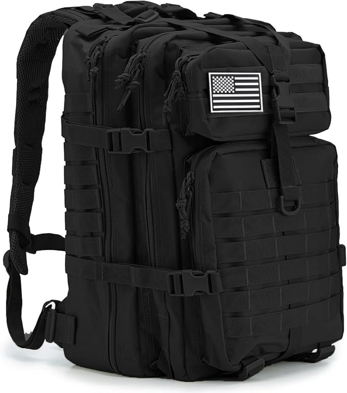 QT&ampQY 45L Military Tactical Backpacks For Men Camping Hiking Trekking Daypack Bug Out Bag Lage MOLLE 3 Day Assault Pack