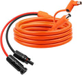 10FT Solar Panel Connectors to DC 8mm Adapter Cable 12AWG+14AWG Solar Cable Cord with DC8020/7909Compatible with Jackery AnkerGZ YetiBLUETT Portable Power StatioSolar Generator