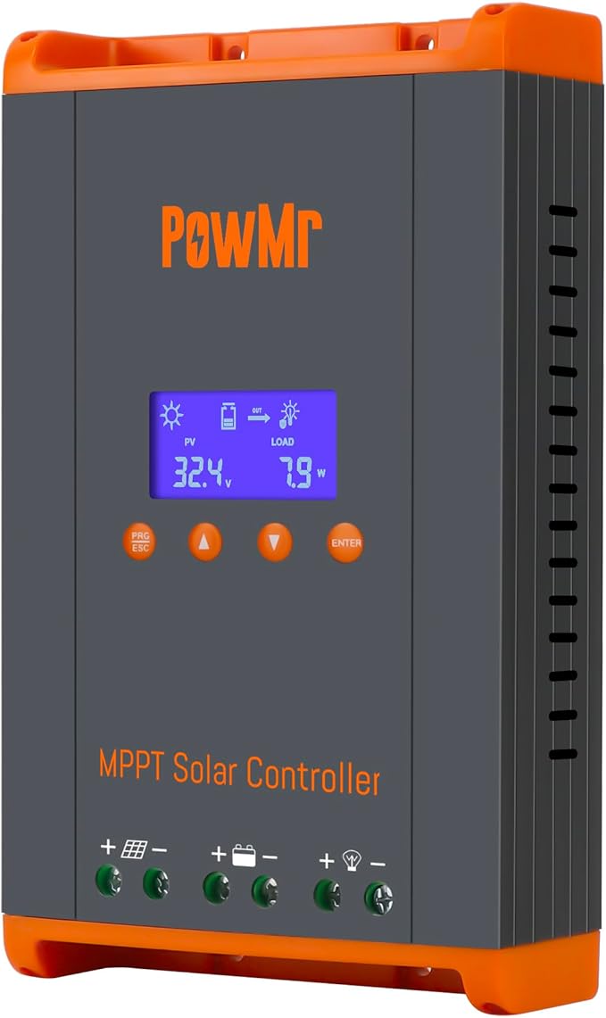 MPPT Solar Charge Controller 60AMP for 12V/24V/36V/48V Auto MAX 160V 2800W Input 150V w/LCD Display for Lead-Acid Lithium Battery -- Parallel Version
