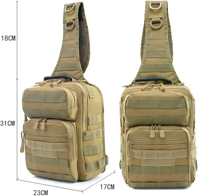Outdoor Sports Hiking Sling Bag Shoulder Pack Camouflage Tactical Molle Chest Bag