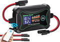10A MPPT Wireless Solar Charge Controller with BT Bateria Power 12 Volt Phone APP Intelligent Control Solar Regulator with LCD Display LED Indicate Light for Gel AGM Lithium LiFePO4(Sunrock 10Pro)