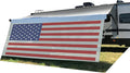 Tentproinc RV Awning Sun Shade Screen 8' X 19' 3'' (American Flag) Gray Mesh Sunshade Camper Trailer Awning Shade Screen UV Blocker Completed Kits