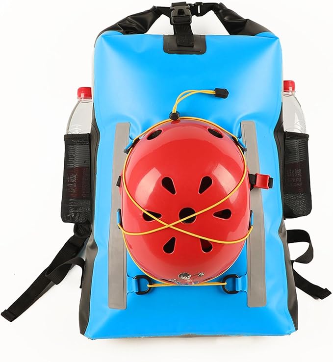 Dry Backpack Water Proof Dry Bag Backpack 30L With Meshes Pocket Adjustable Strap Roll Top Dry Bag For Kayaking Rafting