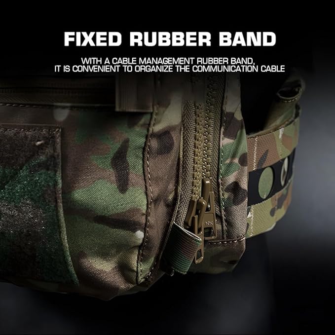 Tactical Supplement Pack High-Strength Nylon Expansion Bag Quick-Pull Head &amp Detachable Plate For Tactical Games