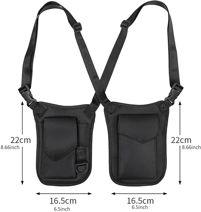 pistro Hiddens Underarm Shoulder Bag Portable Pack for Running Shopping Climbing Outdoor Lightweight Breathable Mesh Adjustable Straps- No Keychain Buckle