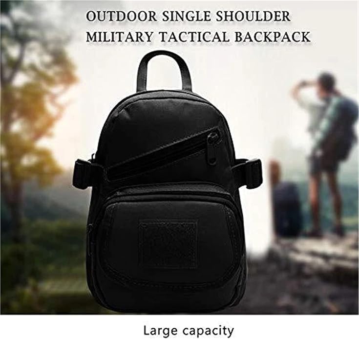 Tactical Sling Bag Shoulder Pack Small Crossbody Chest Bag for Outdoors Hiking Camping Trekking Everyday Carry