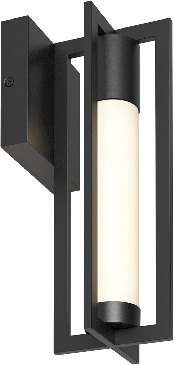 artika Walt 9W LED Outdoor/Indoor Wall Light Matte Black - 600 Lumens Tunable White Technology 3000-4000-5000 Kelvin Made of Steel No Bulb Required
