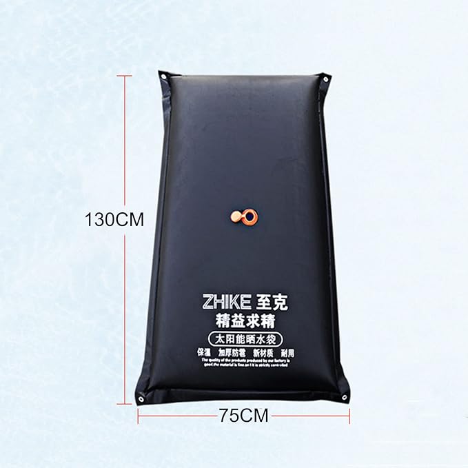 Large-Capacity Solar Heating Bag Outdoor Solar Shower Bag Camping Traveling Hiking Shower Clean Portable Shower Bag with Hose and Shower Head Collapsible Water Bladder Tanks Water Container