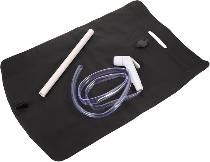 1set Portable PVC Shower Bag Compact Outdoor Toiletry Kit for Camping Hiking and Fishing Lightweight Design for Easy Storage and Travel