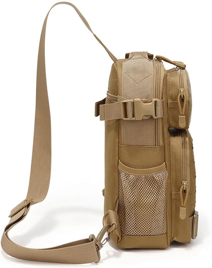 Tactical Sling Bag Adjustable Crossbody Bag Military Chest Bag for Outdoor Cycling Running Fishing Camping Climbing