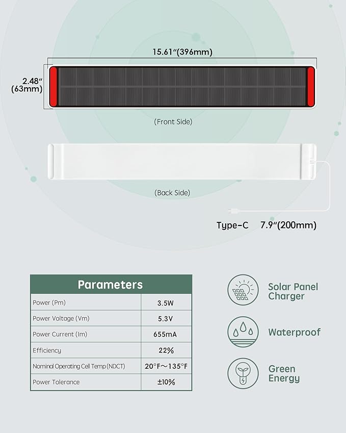 Yoolax Motorized Roller Blinds Accessories (Solar Panel)