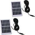 Fielect 5Pcs 6V 1.2W Mini Solar Panel Module Polycrystalline Silicon DIY Battery Power Charge Solar Cell Panel Module with Wire DC Plug White