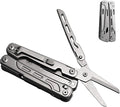 Multitool 15-in-1 Full-Size Multi-Purpose Pliers Lightweight EDC Tactical Gear With Safety Locking Camping Knives &amp Tools Mens Gifts Ideas Gifts for Hunters Men who have Everything (Silver