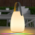 uuffoo Rechargeable Portable Table Lamp Cordless RGB Lantern with Remote Decorative LED Night Light IP44 Waterproof Indoor Outdoor Lamp for Bedroom Patio Garden Wedding Party