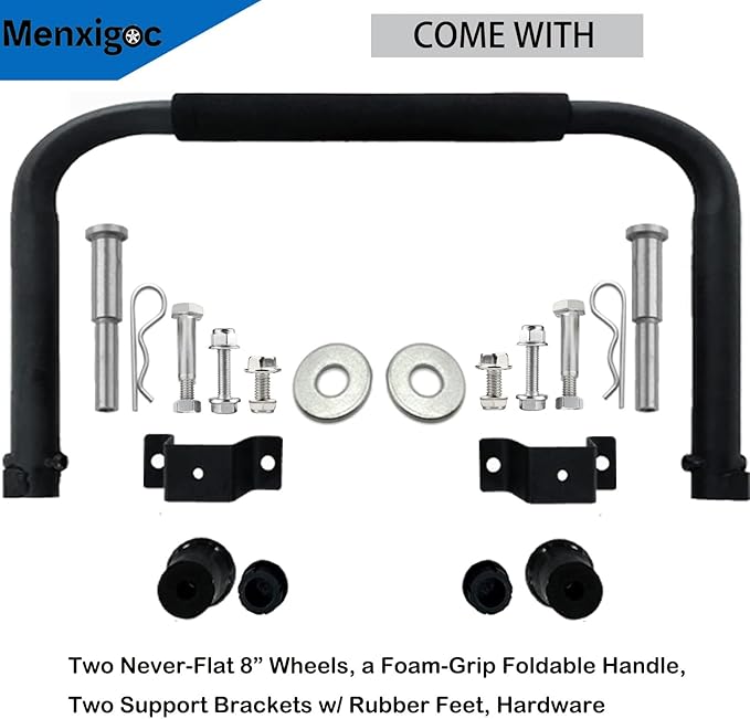 Outdoor Power Equipment WGen3600 Series Portable Generator Never-Flat Wheel and Handle Kit Compatible with WGen2000 WGen3600v WGen3600 and WGen3600DF