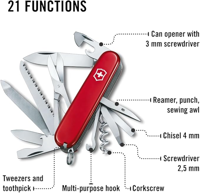 Victorinox Swiss Army Ranger Pocket KnifeRed  91mm