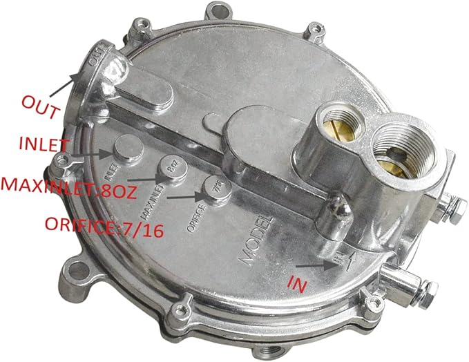 Converter Natural Gas Lp 039-122 Low Pressure Regulator Generator Impco Style