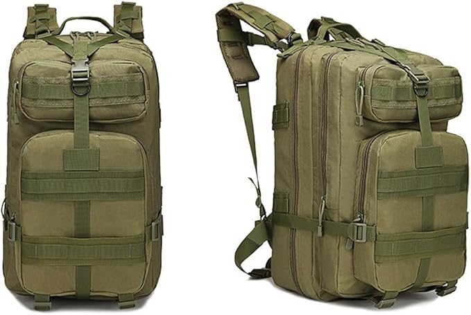 Military Tactical Backpack 3 Day Assault Pack Army Molle Bag Backpacks Rucksack Army Assault Pack 45L (Military Green)