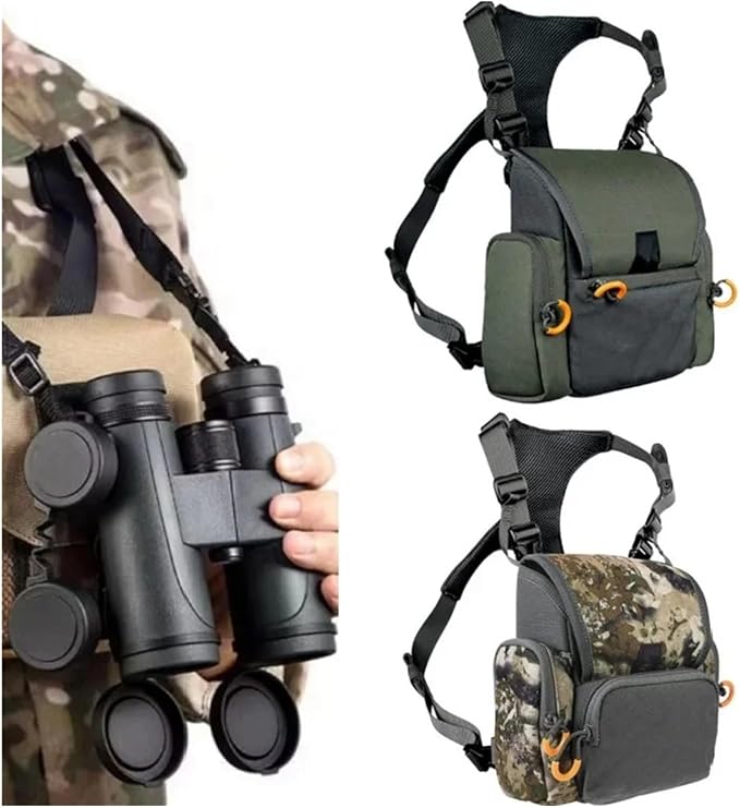 Genérico Compatible For Harness Chest Pack Tactical Adjustable Multipurpose Waterproof Pouch Sturdy Roller Easy to Carry(Army Green)