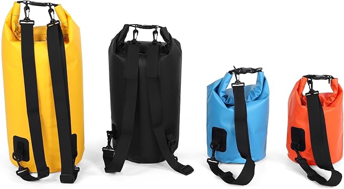 Rainproof Dry Bag Roll Top HighPerformance Floating Dry Sack Versatile Outdoor Activities Backpack 5L 10L 20L 30L for Kayaking Surfing (4 sets in one package)