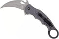 Fox Knives 478 Karambit Emerson Wave Folding Pocket Knife - N690Co Stainless Steel Blade Bead Blasted Finish - Black Idroglider Reversible Pocket Clip - Liner Lock Folder