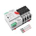 GEYA Mini ATS Automatic/Manual Transfer Switch Solar Auto Dual Power Over &amp Under Voltage Switch 50/60Hz Grid to AC Generator(4Pole 100A 220V)