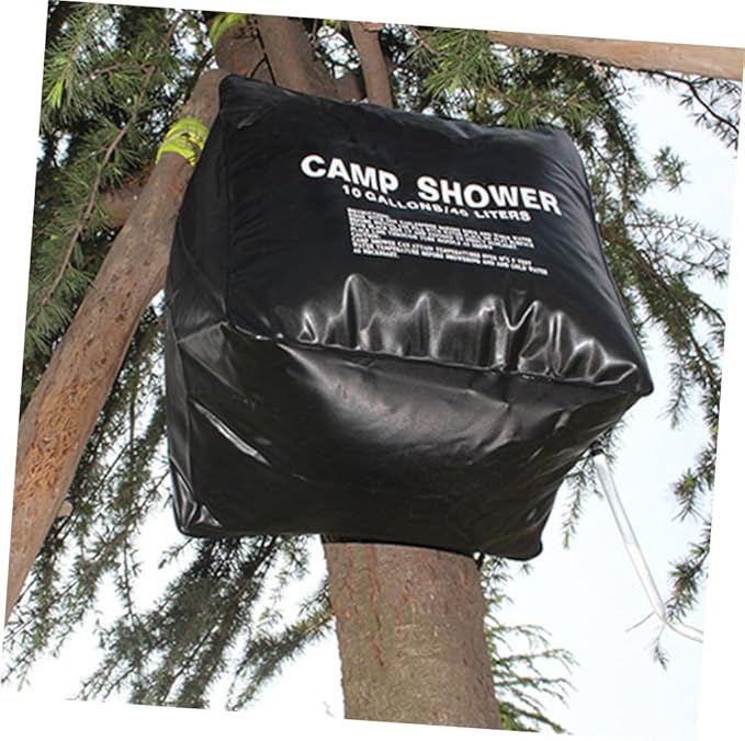 Toddmomy Portable Solar Shower Bag Outdoor Camping Water Bag for Hiking BBQ and Travel Durable Material with Strap for Easy Hanging