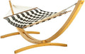 Hatteras Hammocks Cabana Classic Sunbrella Pillowtop Hammock with Free Extension Chains &amp Tree Hooks Handcrafted in The USA Accommodates 2 People 450 LB Weight Capacity 13 ft. x 55 in.