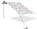 xigua Easter Egg Beach Tent Sun Shelter with Carrying Bag - Silver Coated Oxford Fabric Beach Canopy for Beach Camping Fishing - Includes Windproof Ropes Sandbags &amp Stakes