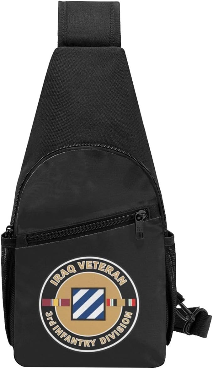 US Army Iraq Veteran 3rd Infantry Chest Pack Leisure Shoulder Crossbody Chest Bag