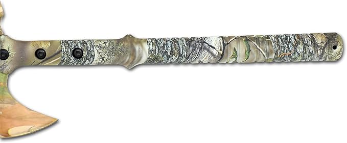 Snake Eye Tactical Tomahawk Throwing Axe - Throwing Hatchet-Tactical-Axe with Sheath and Competition Throwing Axe. (Camo)