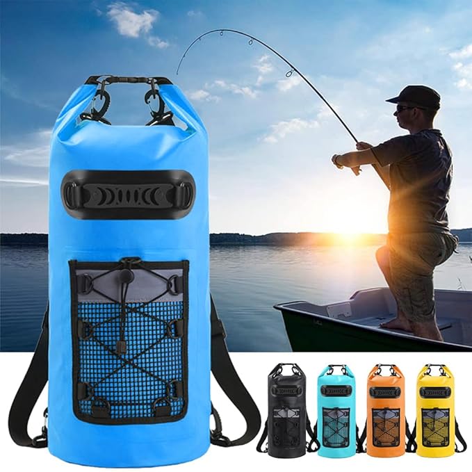 ACAGALA Floating Waterproof Dry Backpack 10L/20L PVC Drifting Bag for Rafting Outdoor Kayak Fishing