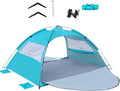 Sun Shade for Beach | UPF50+ Foldable Tent Canopy - Outdoor Sun Shelter | for Picnic Camping Beach Backyard Outdoor Backpacking Travel Patio